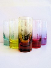 Ensemble de six verres gobelets en cristal MOSER tchèques/bohèmes de 11,8 fl....
