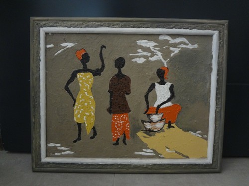 Tableau peinture couteau huile - tableau,