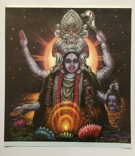 Inde calendrier estampe - inde,
