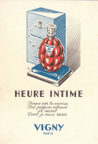 Carte parfumee heure intime - carte,
