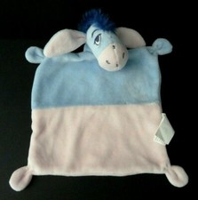 *. DOUDOU PLAT DISNEY NICOTOY ANE BOURRIQUET ROSE BLEU ETAT NEUF*