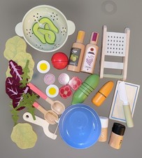 Jeu de salade en bois Dînette