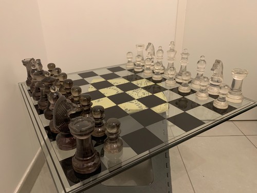 Echecs transparent kare design - transparent,