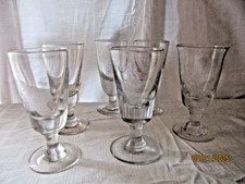6  VERRES SOUFFLES ANCIENS  DE