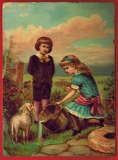 Ancien Chromo Vernis - Jeunes