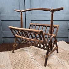 Porte-revues vintage en bois