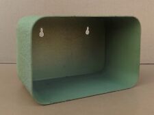 Ancien CASIER CUBE MURAL industriel étagère métal vert vintage déco usine #1