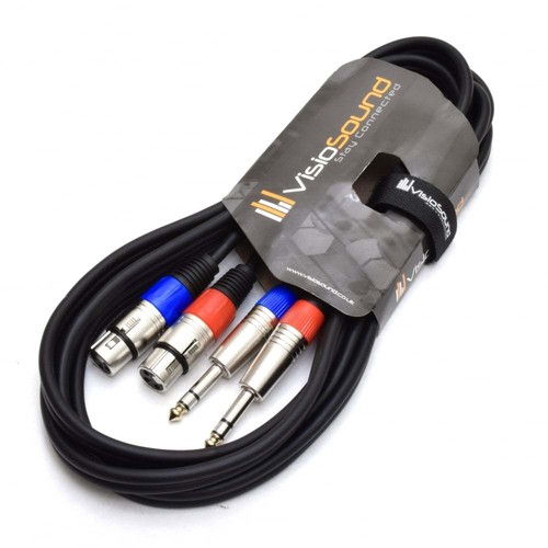 Câble double xlr femelle - xlr,