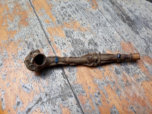Pipe ancienne sculptée - pipe,