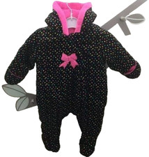 Orchestra.combipilote noir velours pois multicolore noeud  bébé 6 mois 