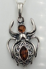 Spinnen-Anhänger Avec Ambre