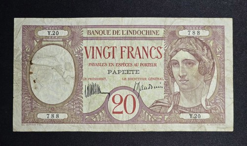 Tahiti francs - 20,