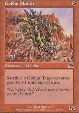 *MRM* FR/VF 4x Lugeur gobelin - Goblin Sledder MTG ONS
