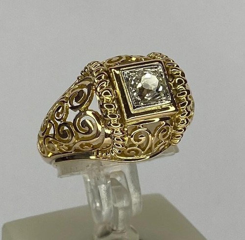 Bague ancienne jaune 18 - en, or