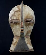 Art Africain Arts Collection Tribal Afrique Ancien Masque Luba Kifwebe - 49 Cms