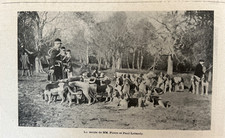 1900 L’ÉQUIPAGE DE CHASSE DE M.LEBAUDY FONTAINEBLEAU - LA VIE AU GRAND AIR