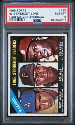 1966 topps 225 strikeout - topps, #225