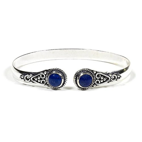 Bracelet laiton lapis lazuli - laiton, lapis-lazuli