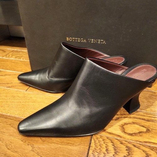 Mules bottega veneta cuir noir - bottega,