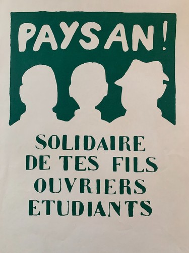 Affiche mai paysan - 68,