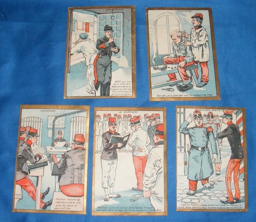 Lot chromos anciens soldats - lot,