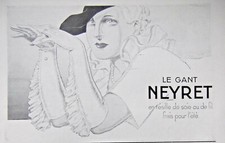 PUBLICITÉ DE PRESSE 1935 GANT