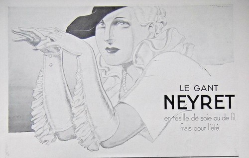 Publicité presse 1935 gant - publicitÉ,