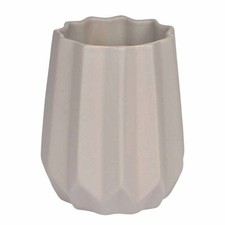 Vase Déco en Céramique "Origami" 15cm Taupe