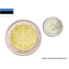 2€ Euros Commémorative Estonie 2020 Traité de Paix Tartu