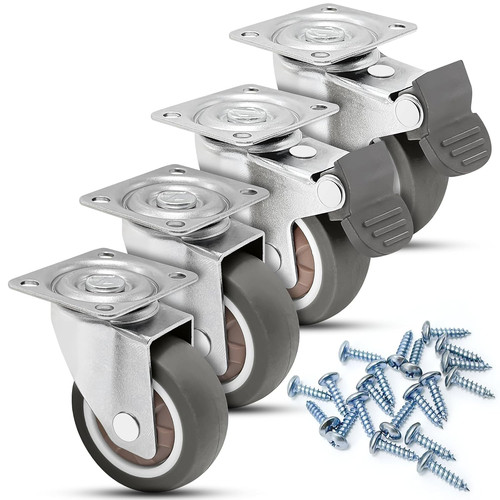 Roulettes meubles 50mm - 4,