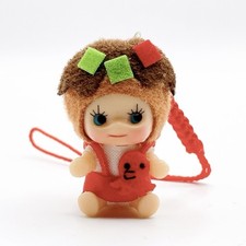 Takoyaki Sitting Kewpie Mascot QP Mini Figure Strap Keychain Osaka Local Japan
