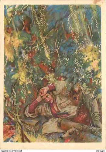 Postcard art painting - painting,