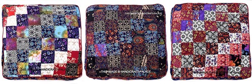 Indien patchwork pouf - indien,