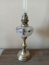 lampe a pétrole cuivre émaillée