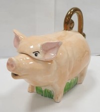 theiere andy titcomb cochon truie ceramique faience zoomorphe teapot