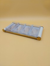 Plateau miroir et ramequins en