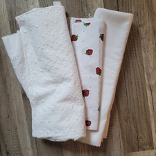 LOT 3 TISSUS BLANC/BRODERIES ANGLAISE