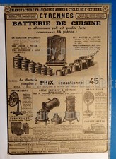 POELES PETROLE RADIATEURS CHAUFFERETTE BATTERIE CUISINE  publicité 1925 