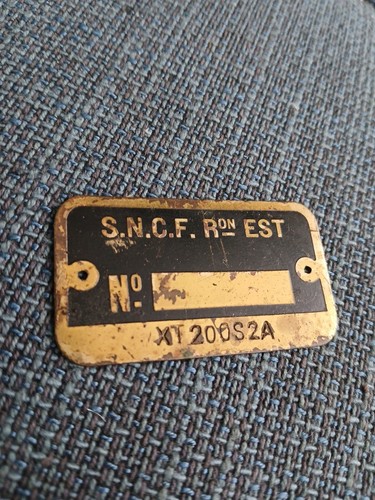 Petite plaque sncf ron est - plaque,