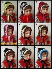 Chapeau poupée Jumeau SFBJ Kestner Halbig Kammer Heubach hat antique doll