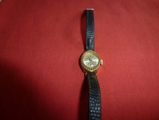 ANCIENNE MONTRE FEMME EN PLAQUE OR MOD INCABLOC