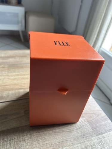Boîte orange elle fiche - boîte,