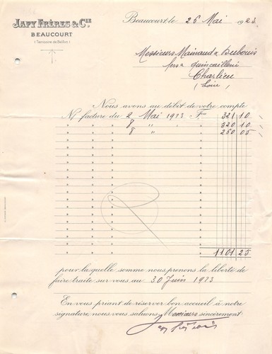 1923 japy freres beaucourt - japy,