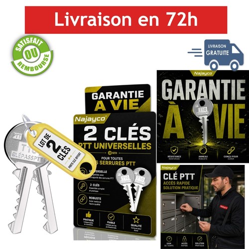 Lot clés ptt - clÉs, t10