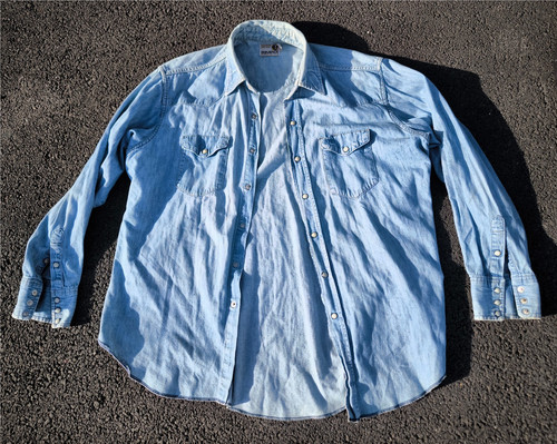Chemise toile bleue - toile, maverick
