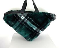 Tricot Chic Sublime sac triangle en fourrure tartan Neuf