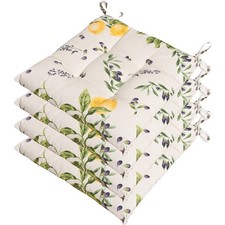 Set 4 Oreillers Chaise Citrons