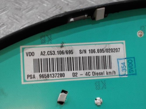 Compteur peugeot 407 phase - phase, 1
