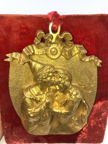 Bronze doré pierrot - bronze,