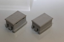 Deux fusibles doubles ancien sur porcelaine